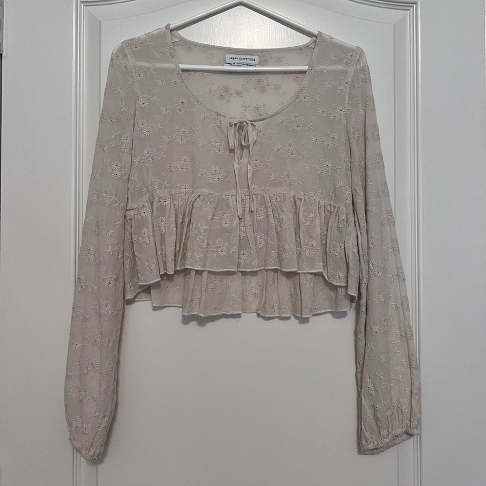 Cream lightweight top from Urban Outfitters